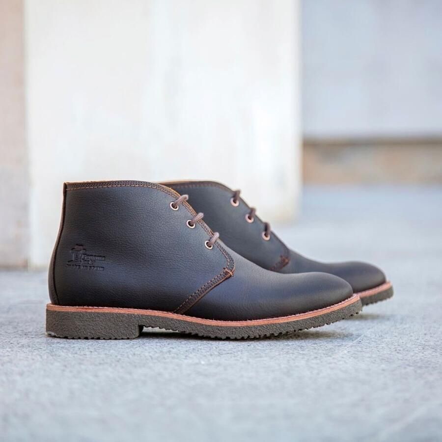PANAMA JACK Gael C9 Nappa Grass Castagño Chestnut Bruin Leer Casual veterschoenen Heren - Foto 6
