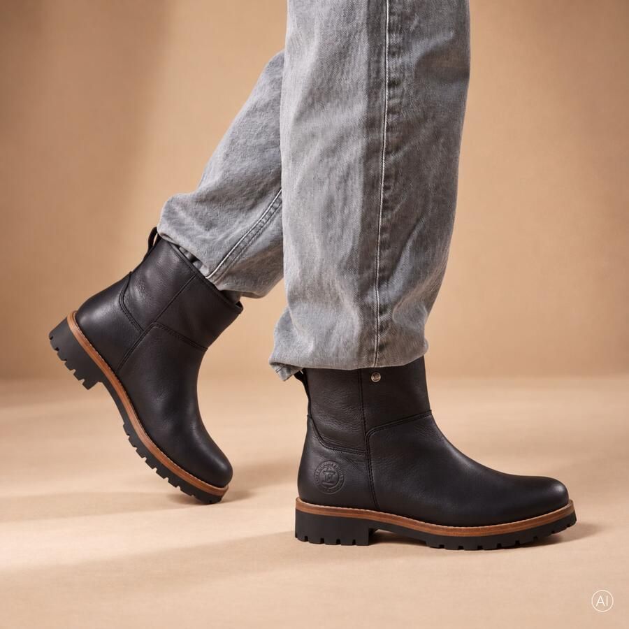 Panama Jack Grace B4 Boots zwart Leer Dames