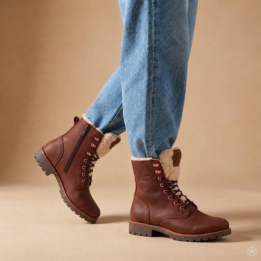 Panama Jack Veterboot Ibi B2 Cuero Bark Warm Gevoerd