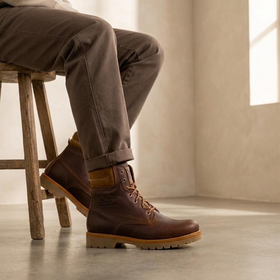 Panama Jack Veterschoenen hakken veterschoenen outdoorschoen met decoratieve naden - Foto 2