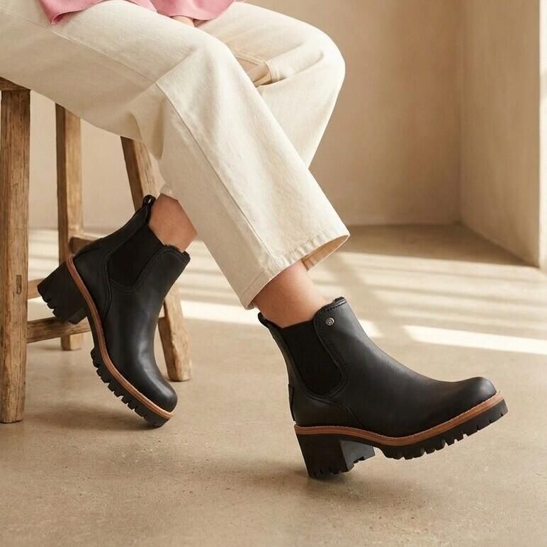 Panama Jack Pia B34 Chelsea boots zwart Nubuck Dames