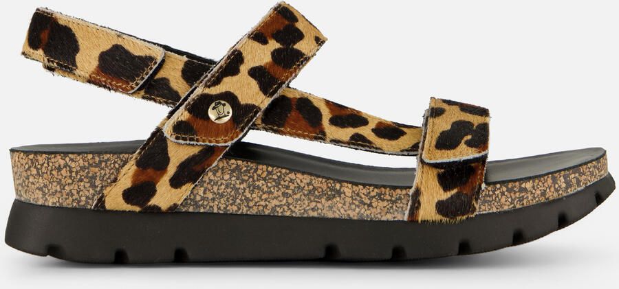 Panama Jack Selma Leopard Sandalen bruin Leer - Foto 4