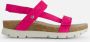 Panama Jack Platte Sandalen met Plakstrip Pink Dames - Thumbnail 1