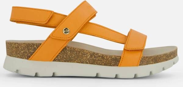 Panama Jack Platte Sandalen met Bandjes Orange Dames