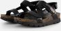 Panama Jack Casual Platte Sandalen met Plakband Black Dames - Thumbnail 1