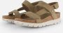 Panama Jack Platte Sandalen met Plakband Green Dames - Thumbnail 1