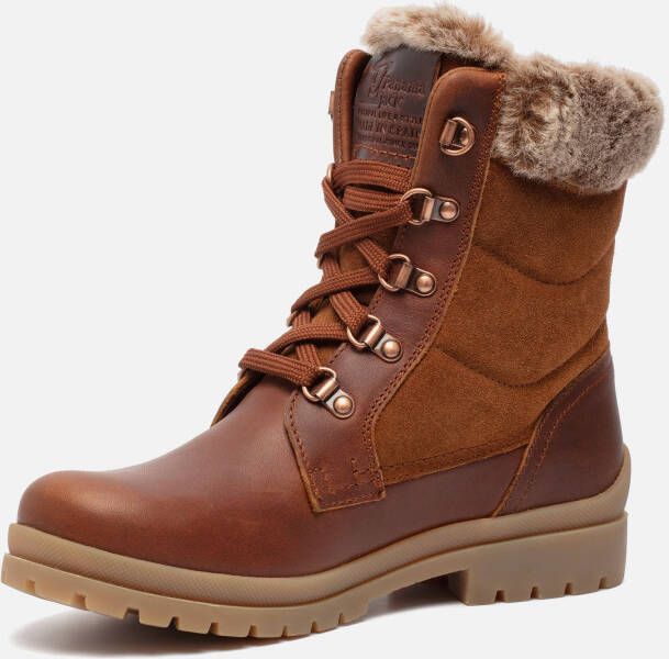 Panama Jack TUSCANI~B26~~~~~~~~~~~~~~~~~~~ Hoge sneakersVeterlaarzenDames veterschoenenDames sneakersHalf-hoge schoenen Cognac - Foto 3