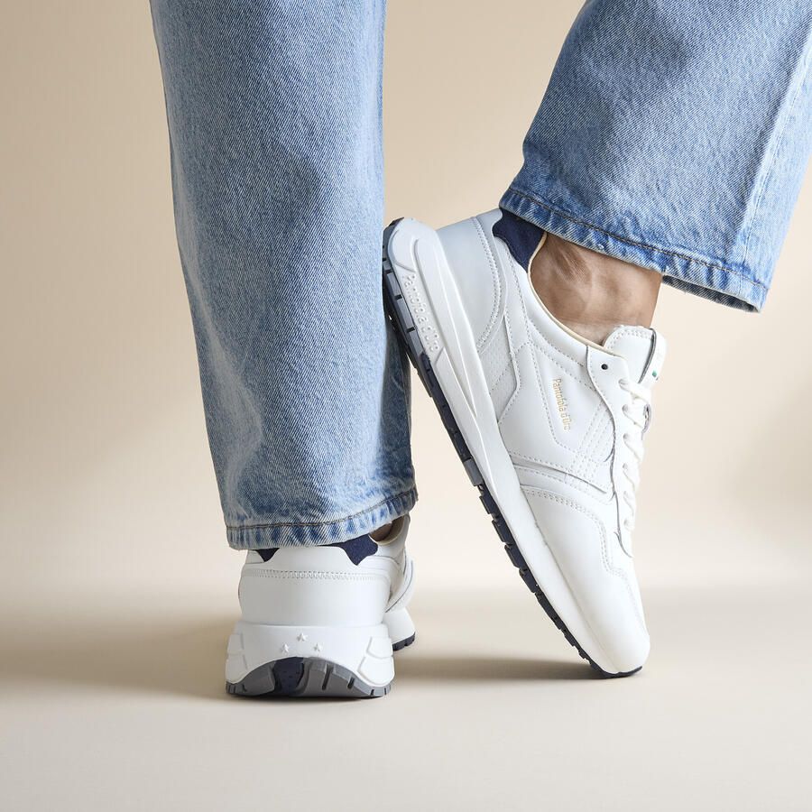 Pantofola d'Oro Heren Casual Witte Leren Sneakers - Foto 2