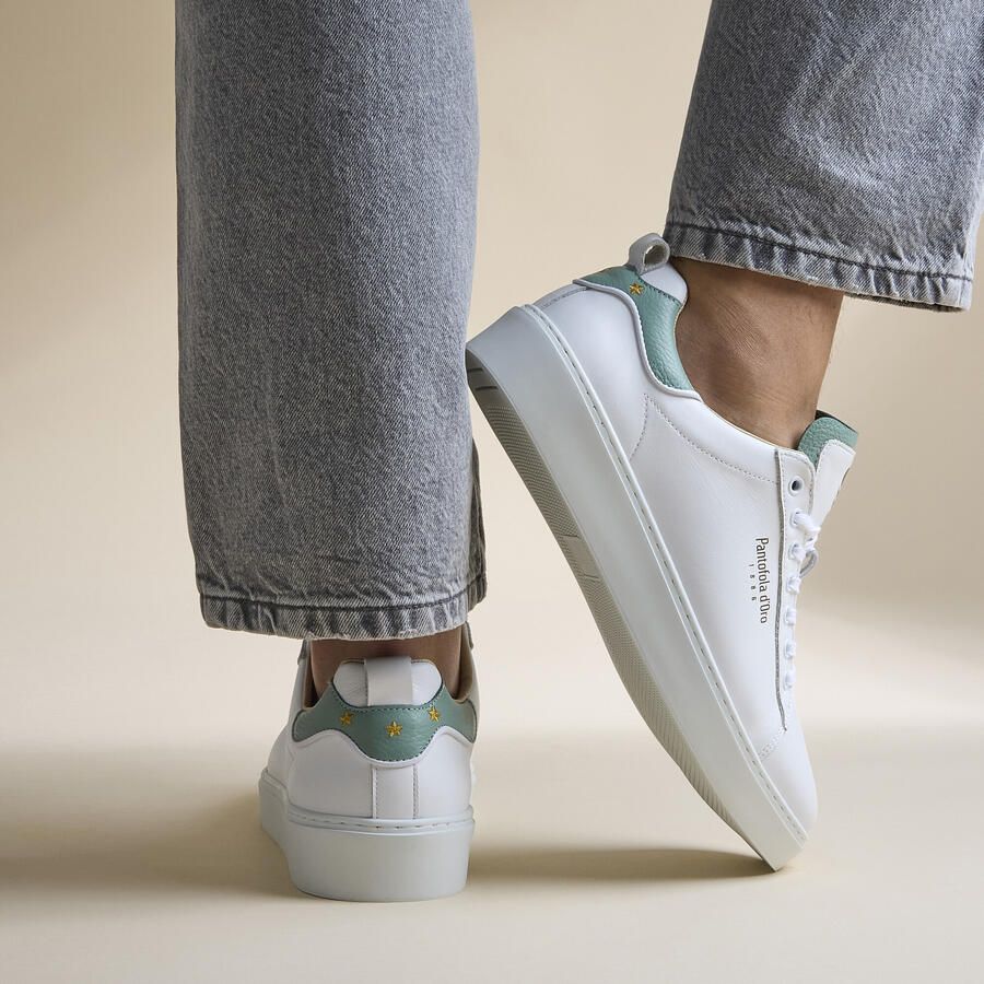 Pantofola d'Oro Elba sneakers wit mintgroen - Foto 3