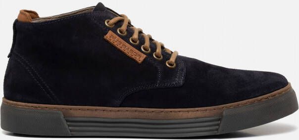 Gabor Moderne hoge suède sportsneakers Blue Dames