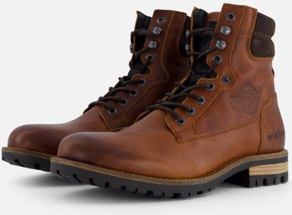 PME Legend PME Cargo Tanker Veterboots Laarzen Met Veters Heren Cognac - Foto 3