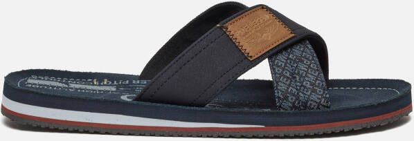 PME Legend Haig Slippers blauw Imitatieleer