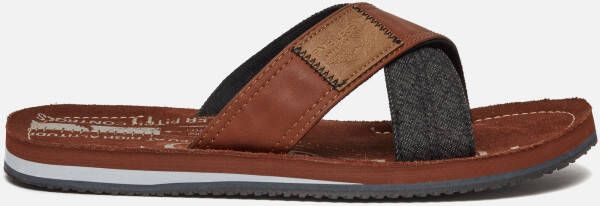 PME Legend Haig Slippers cognac Imitatieleer