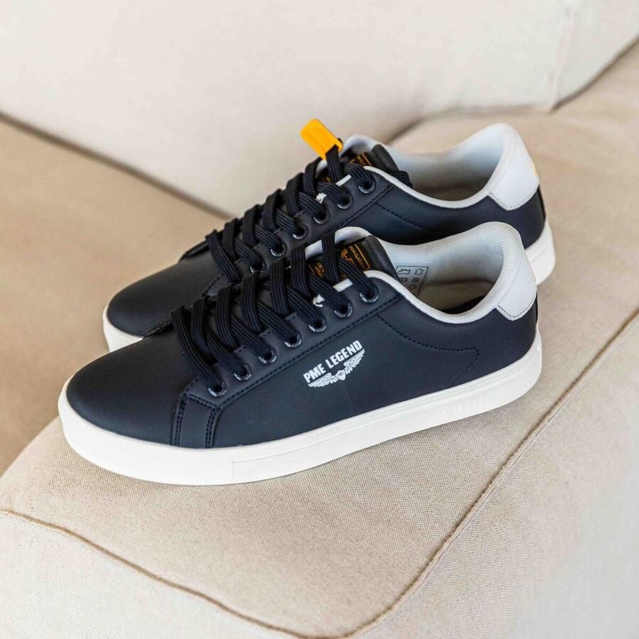 PME Legend Carrior Sneakers blauw Imitatieleer