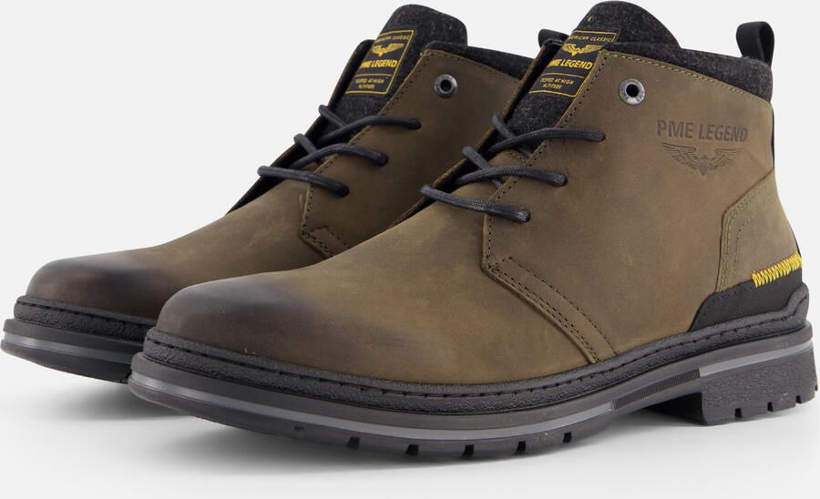 PME Legend Fleetman Veterboots Laarzen Met Veters Heren Groen