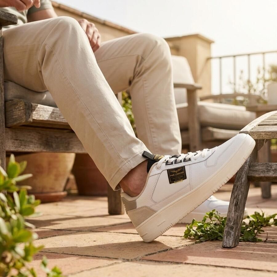 PME Legend Stijlvolle witte sneaker voor heren Multicolor Heren - Foto 5
