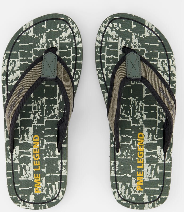 PME Legend Jetflap Slipper groen Textiel - Foto 3