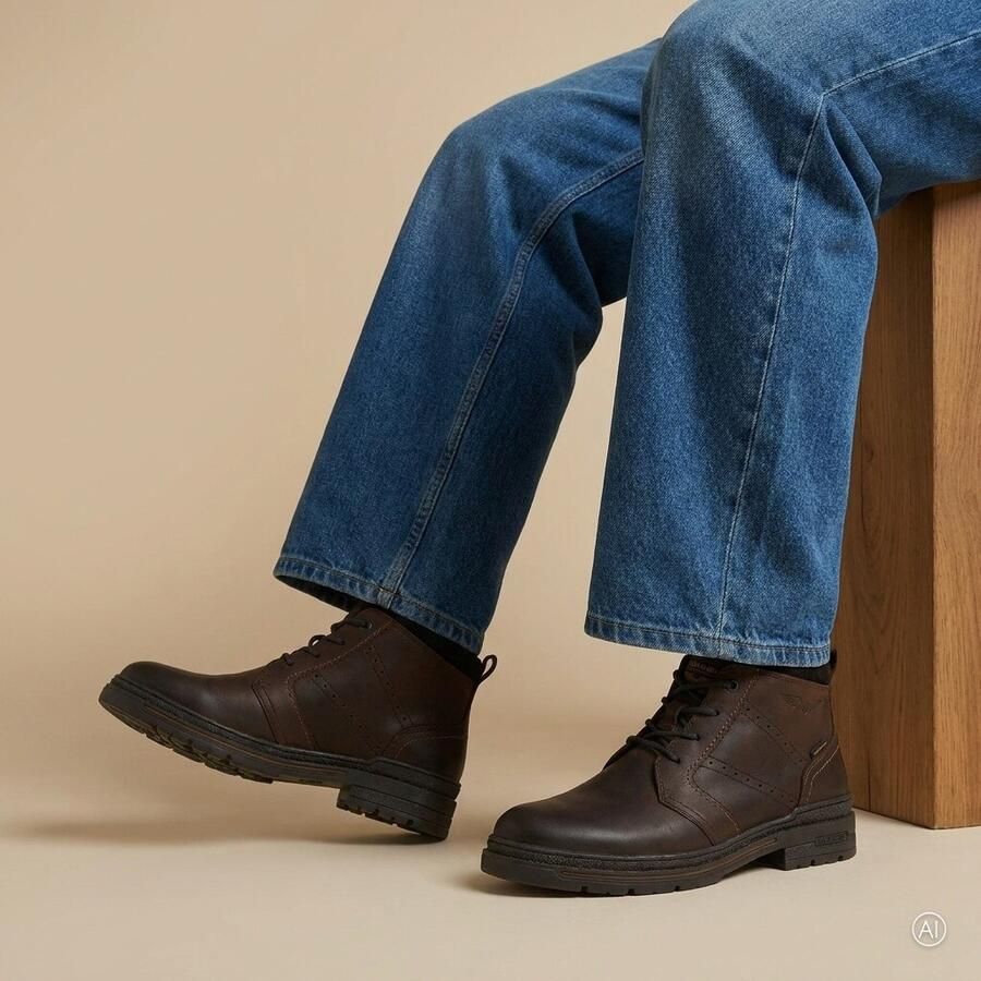 PME Legend P.M.E. Tarmac DB-10 Cognac D21 Hoge Veterschoenen Mat Bruin Leer Heren Bruin - Foto 9