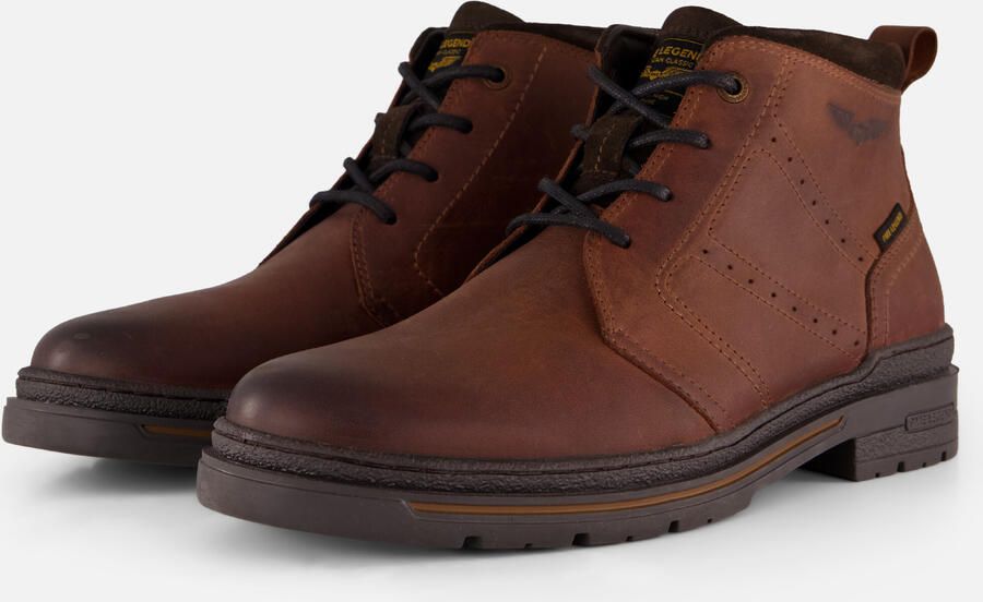 PME Legend P.M.E. Tarmac DB-10 Cognac D21 Hoge Veterschoenen Mat Bruin Leer Heren Bruin - Foto 15