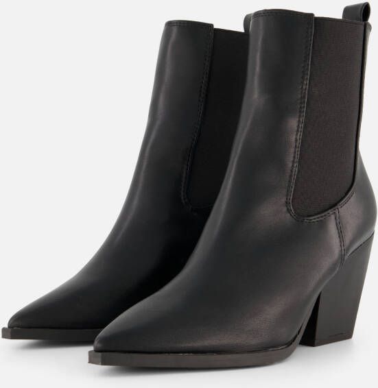 POSH by Poelman Chelsea boots met hak zwart Pu