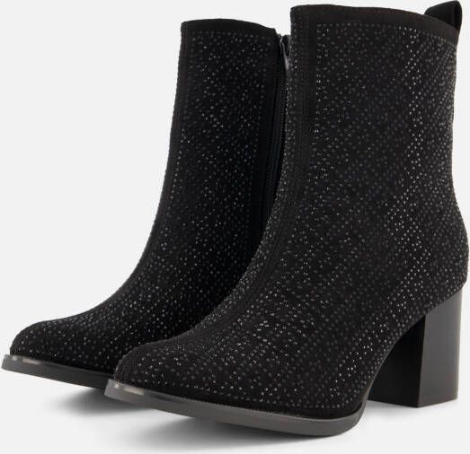 POSH by Poelman Enkellaarsjes zwart Textiel Dames - Foto 2