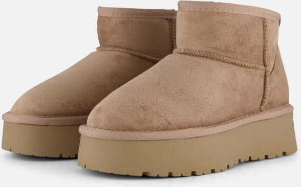 POSH by Poelman Gevoerde boots glitter beige Dames