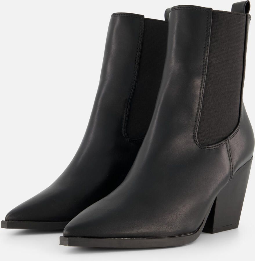 POSH by Poelman Chelsea boots met hak zwart Pu Dames - Foto 2