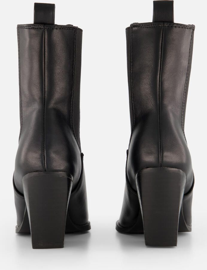 POSH by Poelman Chelsea boots met hak zwart Pu Dames - Foto 3