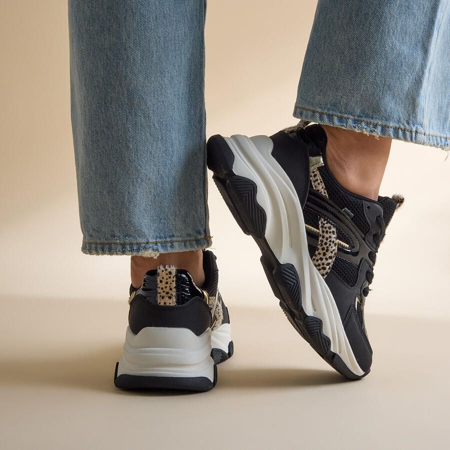 POSH by Poelman Gigi Sneakers zwart Synthetisch