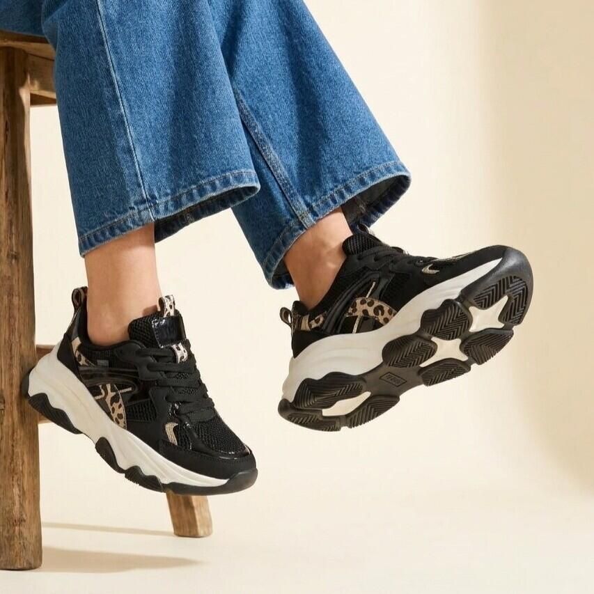 POSH by Poelman Gigi Sneakers zwart Synthetisch Dames