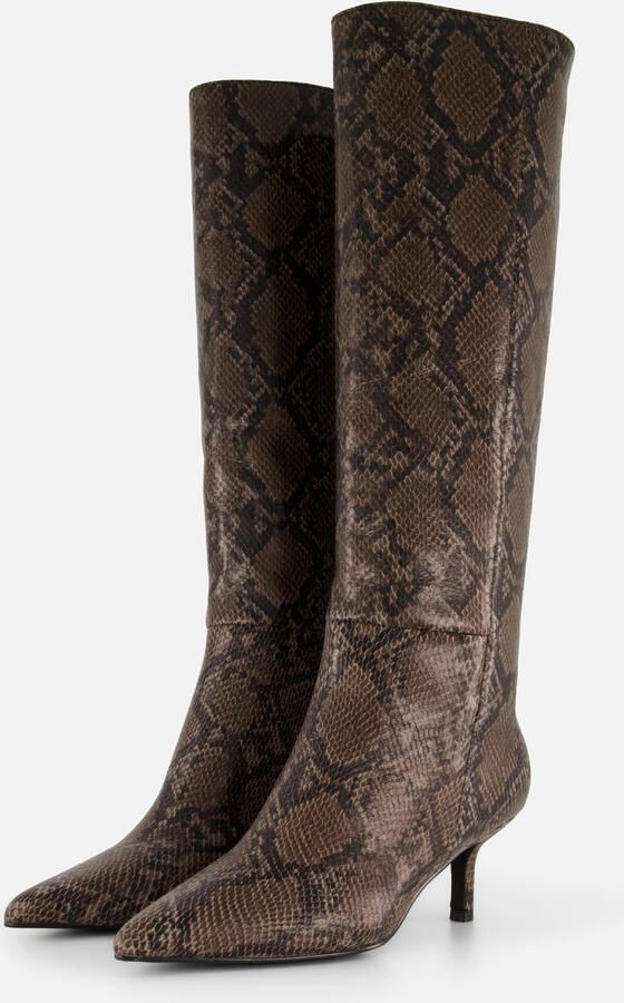 POSH by Poelman Hoge laarzen bruin Pu