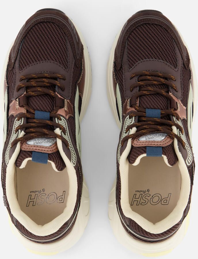 POSH by Poelman Posh Ginny Sneakers bruin brons Dames - Foto 3