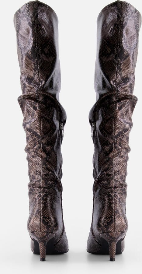 POSH by Poelman Posh Lange Laarzen Snake bruin - Foto 4