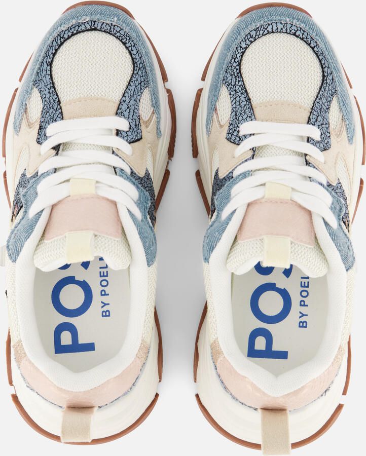 POSH by Poelman Posh Sneakers blauw Synthetisch Dames - Foto 4