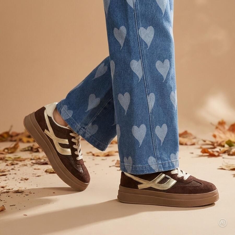 POSH by Poelman Posh sneakers Bruin et kraaltjes Dames - Foto 5