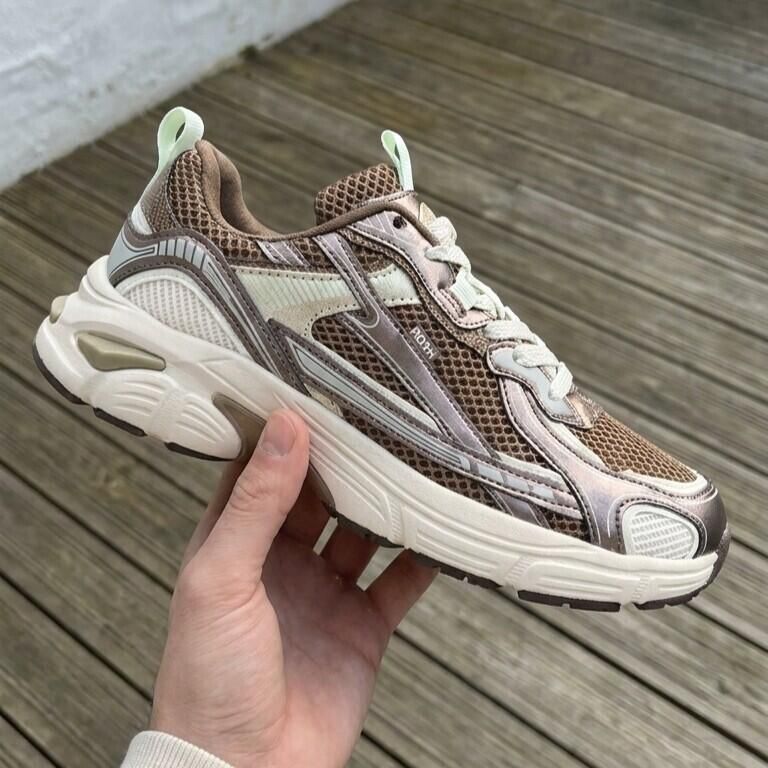 POSH by Poelman Posh Sneakers bruin Synthetisch Dames