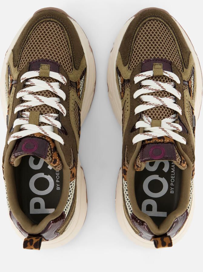 POSH by Poelman Posh Sneakers groen Dames - Foto 3