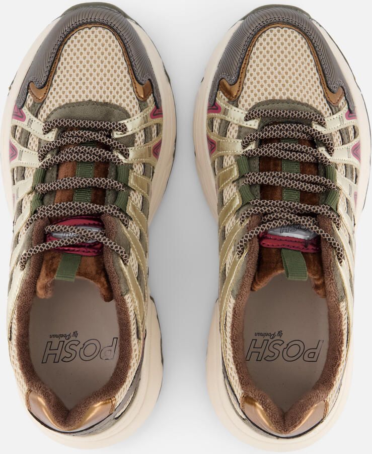 POSH by Poelman Posh Sneakers groen Dames - Foto 3