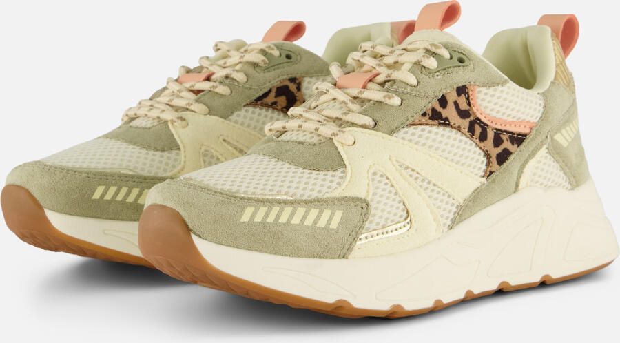 POSH by Poelman Posh Sneakers groen Synthetisch Dames