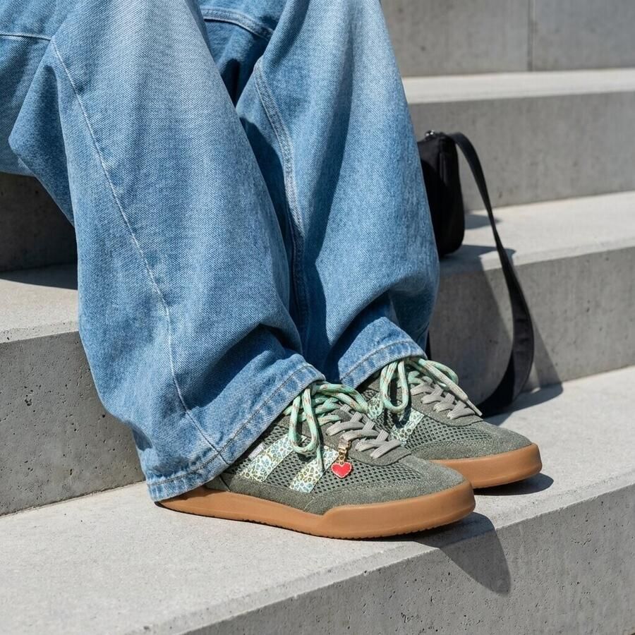 POSH by Poelman Posh Sneakers groen Synthetisch Dames