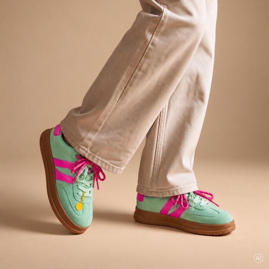 POSH by Poelman Posh Sneakers groen Synthetisch Dames