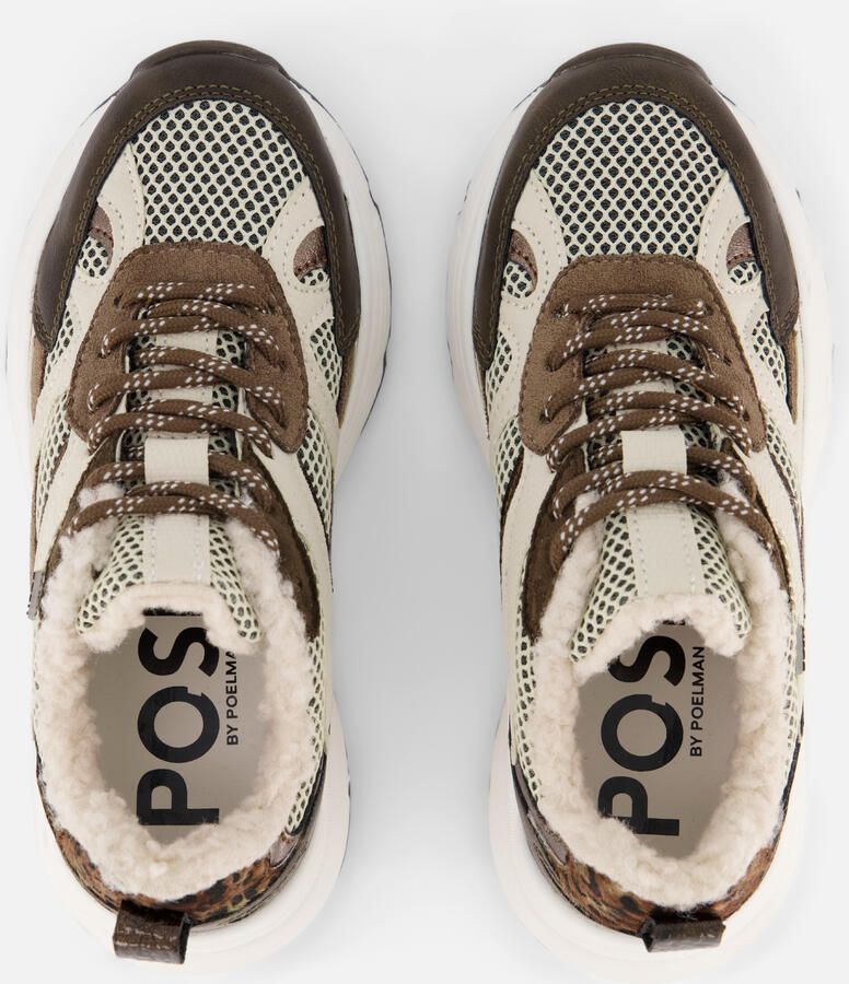 POSH by Poelman Posh Sneakers Teddy beige Dames - Foto 4