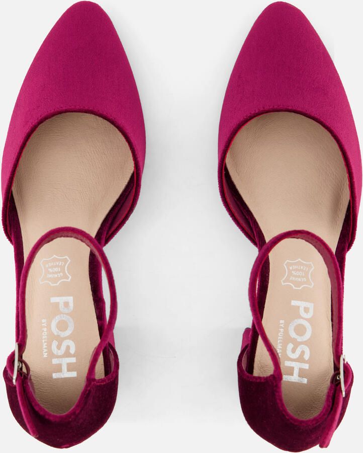 POSH by Poelman Pumps bordeauxrood Textiel Dames - Foto 3