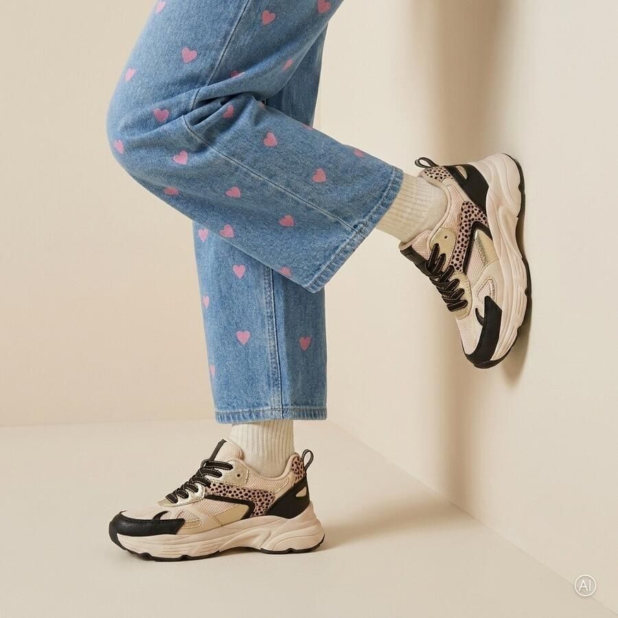 POSH by Poelman Sneakers beige Synthetisch Dames