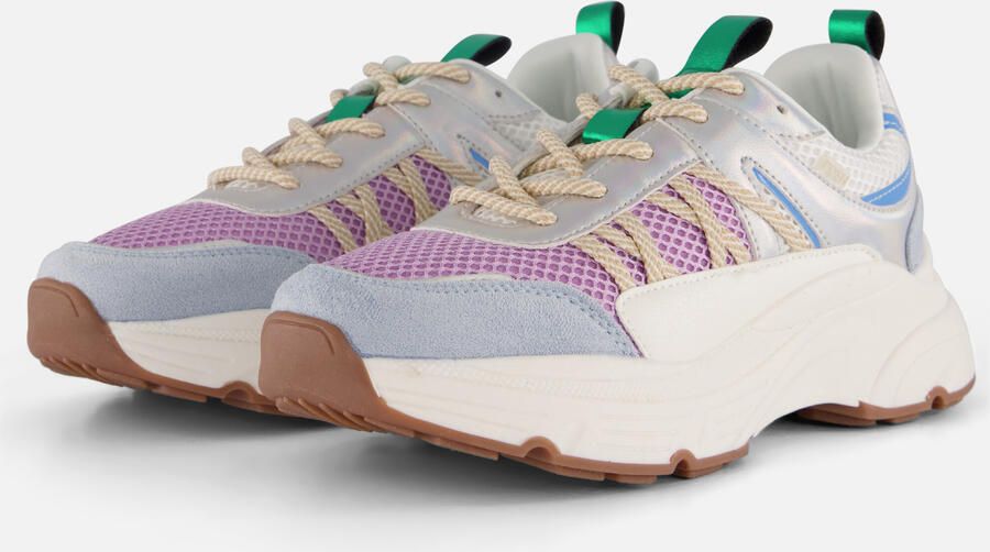 POSH by Poelman Sneakers blauw Textiel Dames - Foto 4