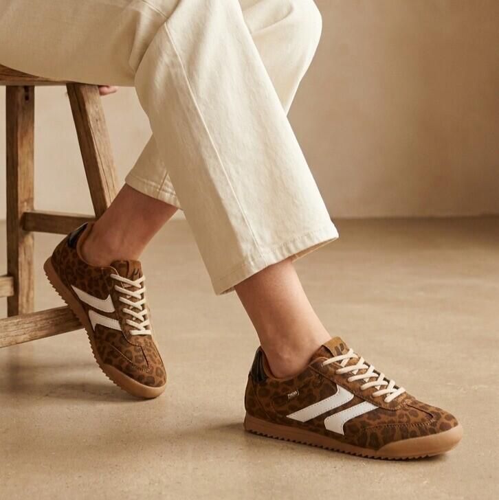 POSH by Poelman Sneakers bruin Pu Dames