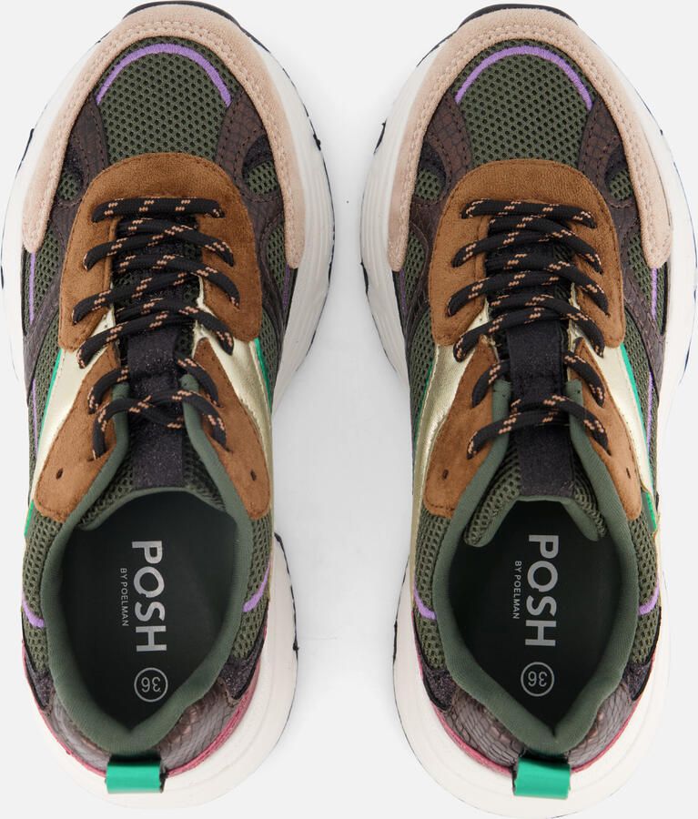 POSH by Poelman Sneakers bruin Synthetisch Dames - Foto 5