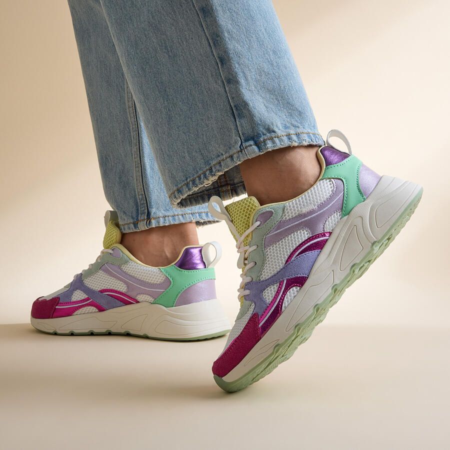 POSH by Poelman Sneakers roze Textiel Dames