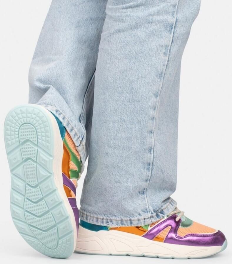 POSH by Poelman Sneakers zilver Synthetisch Dames
