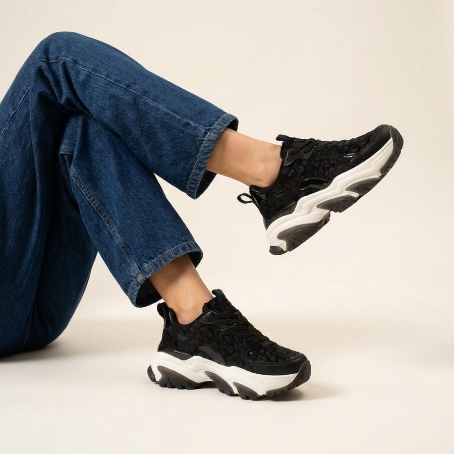 POSH by Poelman Sneakers zwart Synthetisch Dames